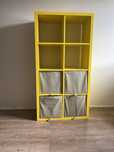 Regał kallax żółty ikea