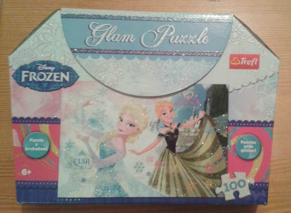 Puzzle "Kraina Lodu", Disney - 100 szt. - stan idealny.