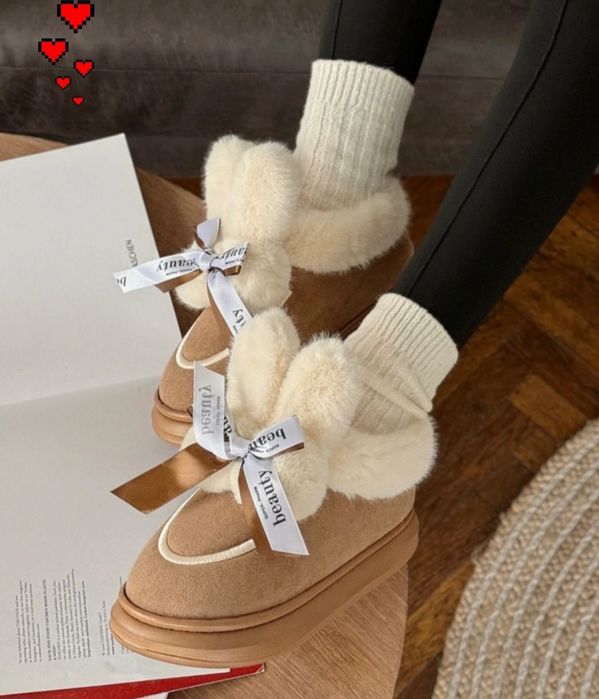 Тапочки угги,тапочки з вухами,тапочки з задником