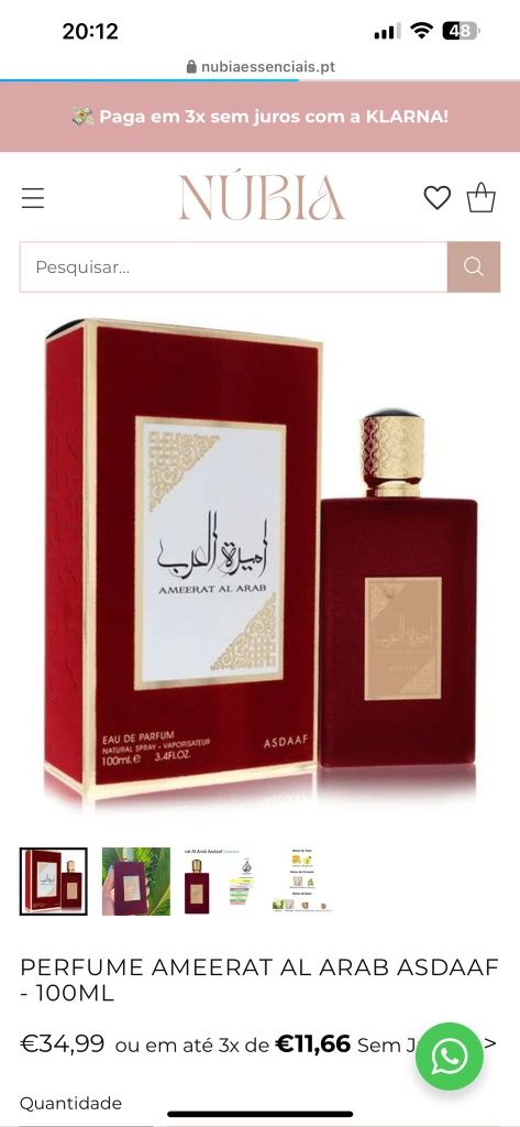 Ameerat al Arab 100ml (EDP) - Asdaaf by Lattafa