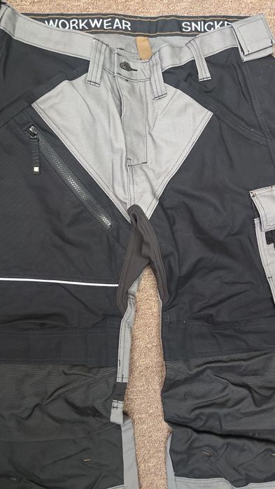 6314 Snickers RuffWork 54 Canvas+ grube spodnie robocze monter instal