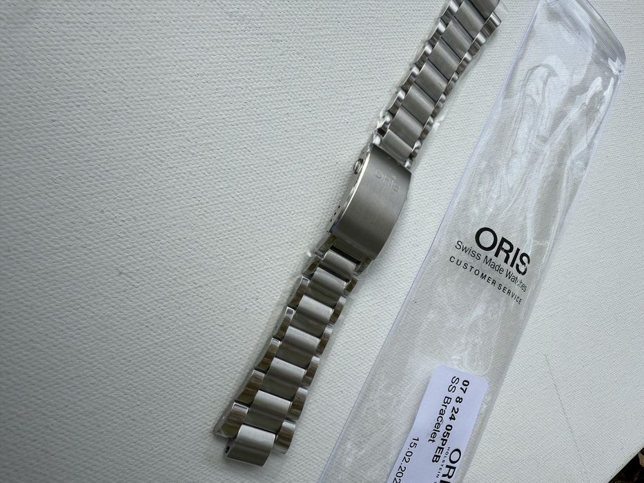 Браслет Oris оригінал стальной 24мм  чоловічий Швейцарія Оріс годинник