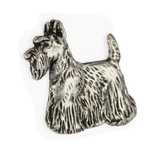 Terier szkocki pin posrebrzony Art-Dog