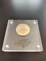 Medalha Portugal Campeões Europeus c/ Banho de Ouro