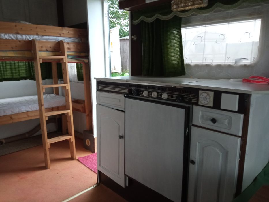 Przyczepa na działkę Hobby, dł 4,8 bez dyszla, transport