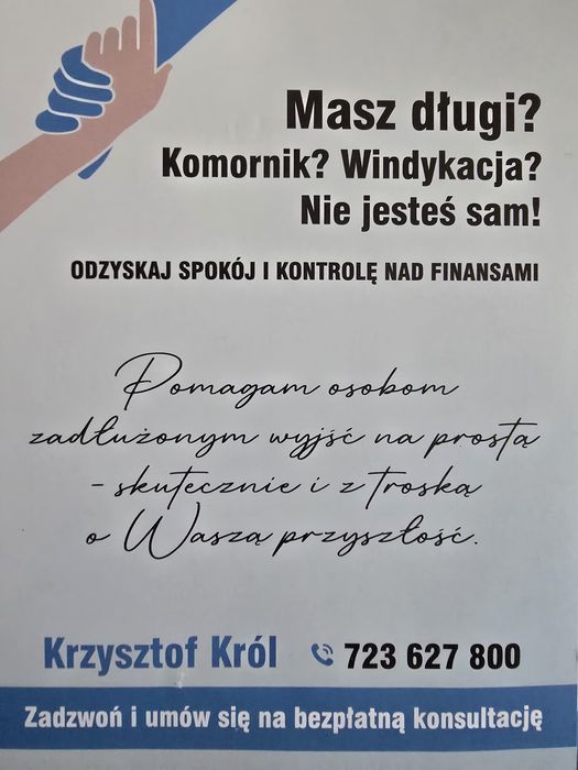 Pomoc w oddłużaniu,opłacenie zadłużeń,czyszczenie Bik,kredyt