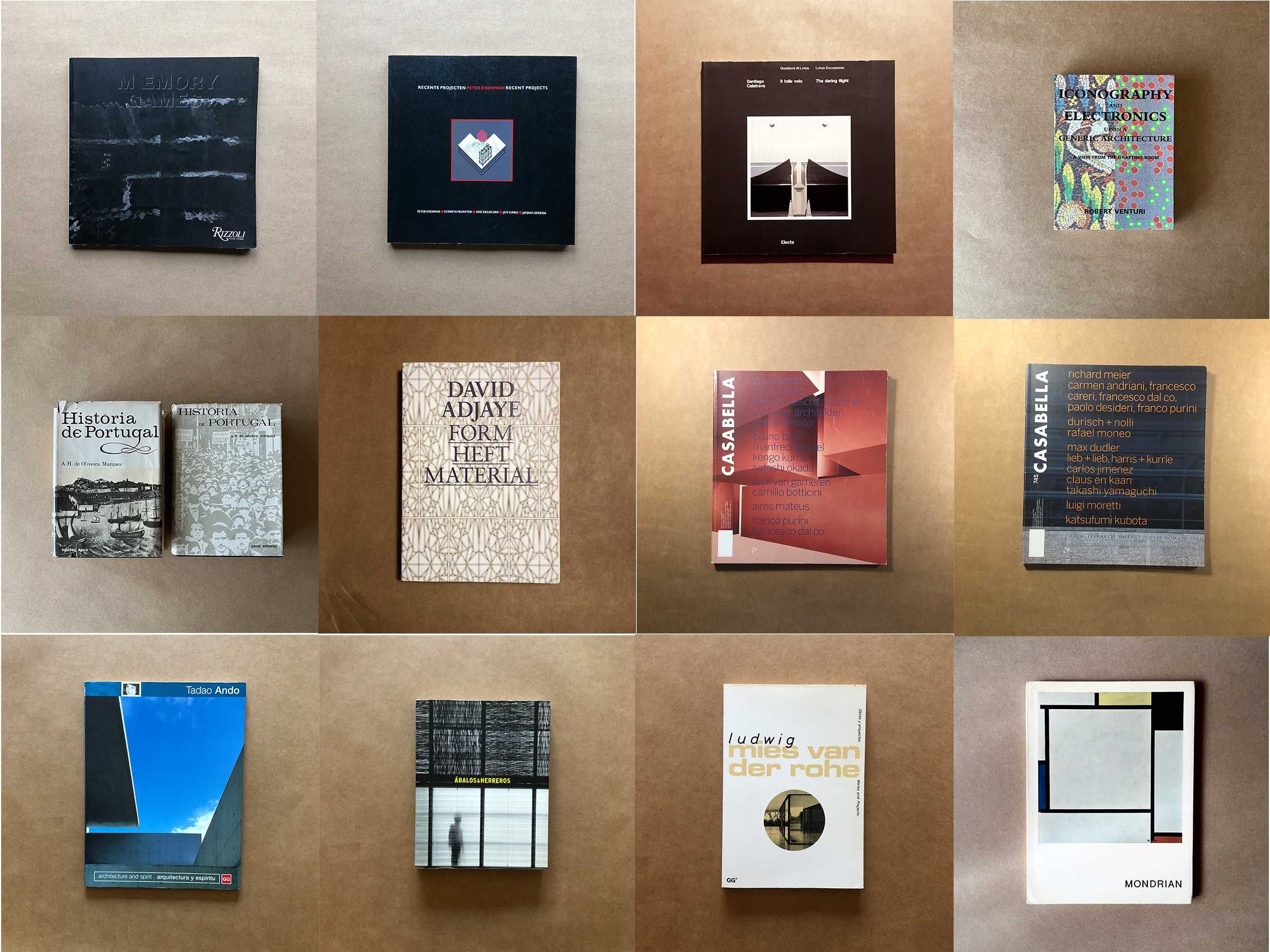 Livros Arquitectura - Siza, Souto Moura, Mies, Corbusier, Chipperfield