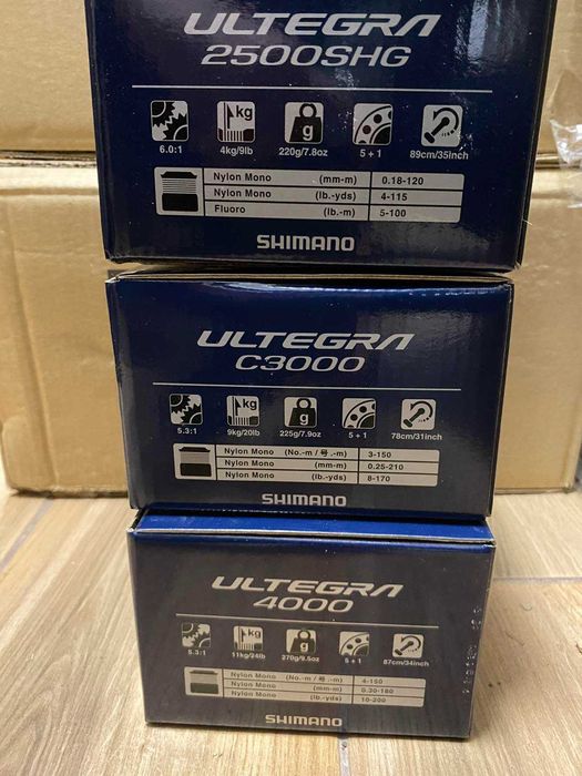 Котушки Shimano Ultegra FC (4000, С3000, 2500S HG)