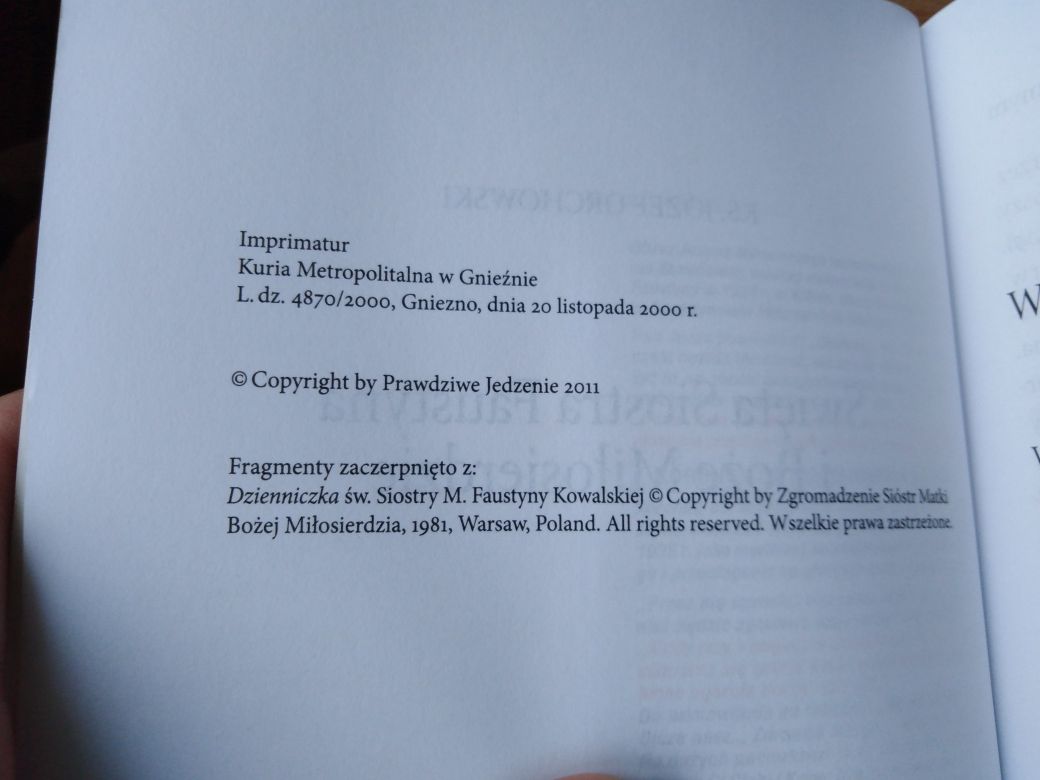 Święta siostra Faustyna i Boże Miłosierdzie - ks. Józef Orchowski