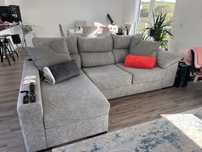 Chaise long cinzento