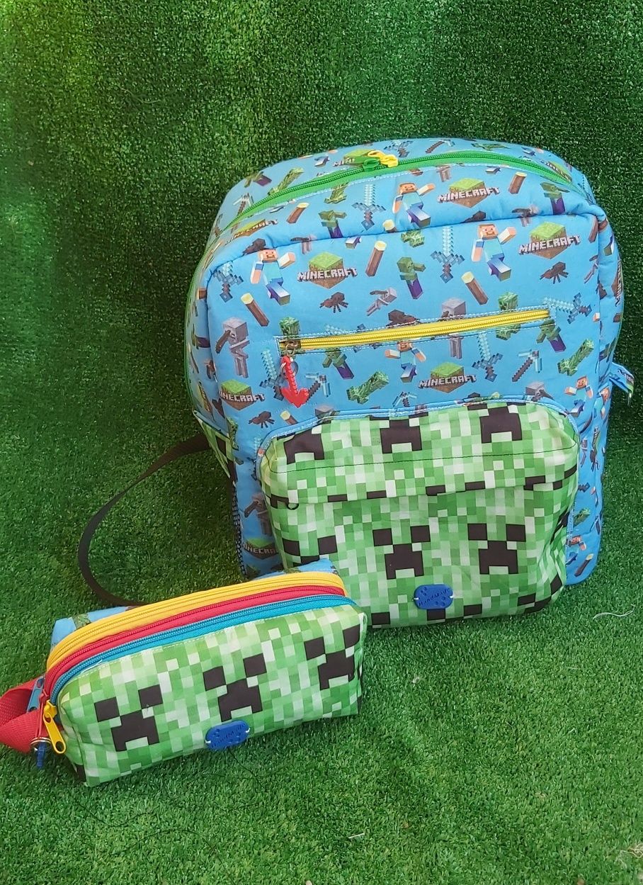 Mochila escolar Minecraft