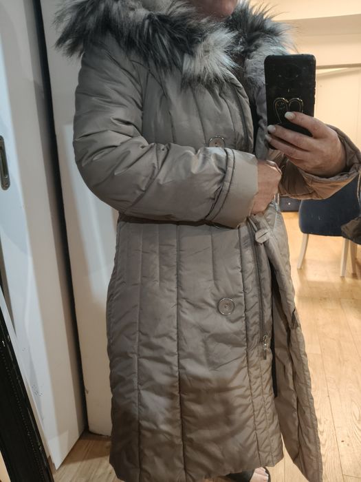 Płaszcz pikowany zimowy damski roz Xl