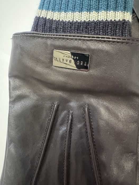 Шкіряні рукавиці чоловічі  tad baker оригінал