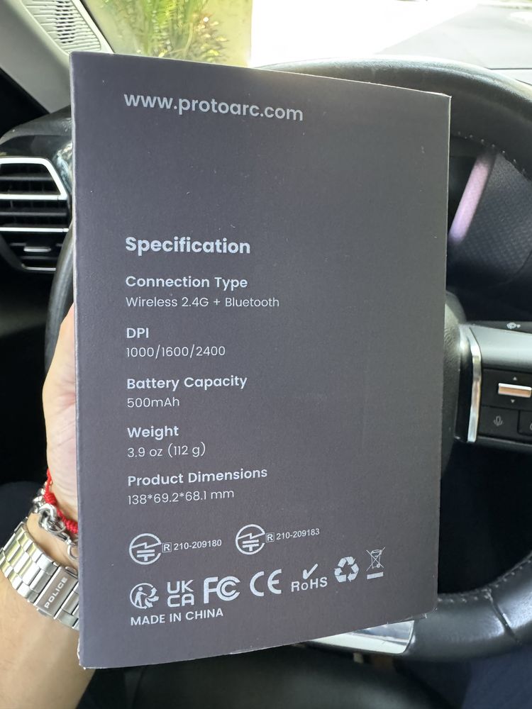Rato ergonomico EM11 NL