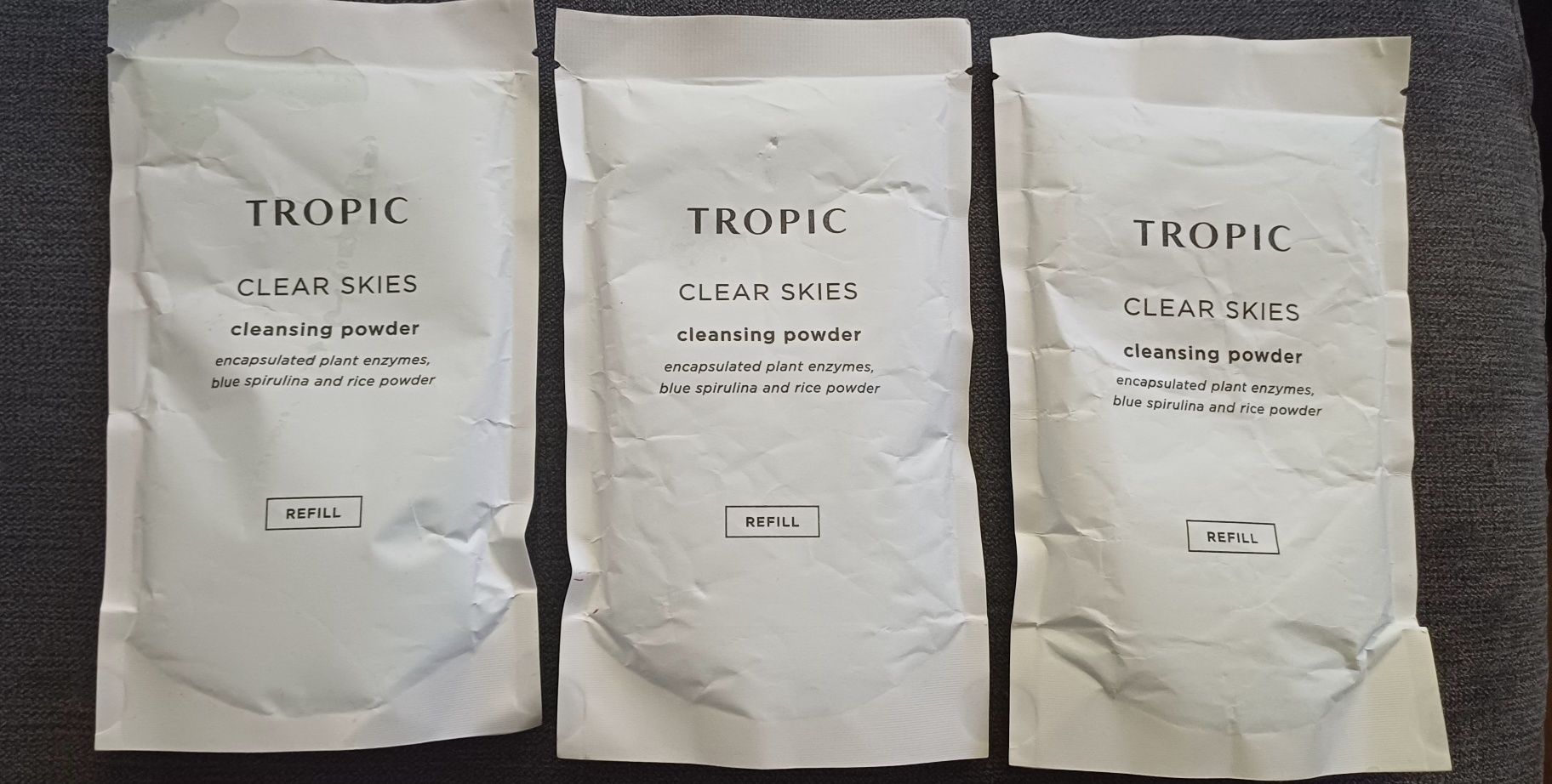 Tropic, Clear Skies, Cleansing Powder, refill 3x60 gramów