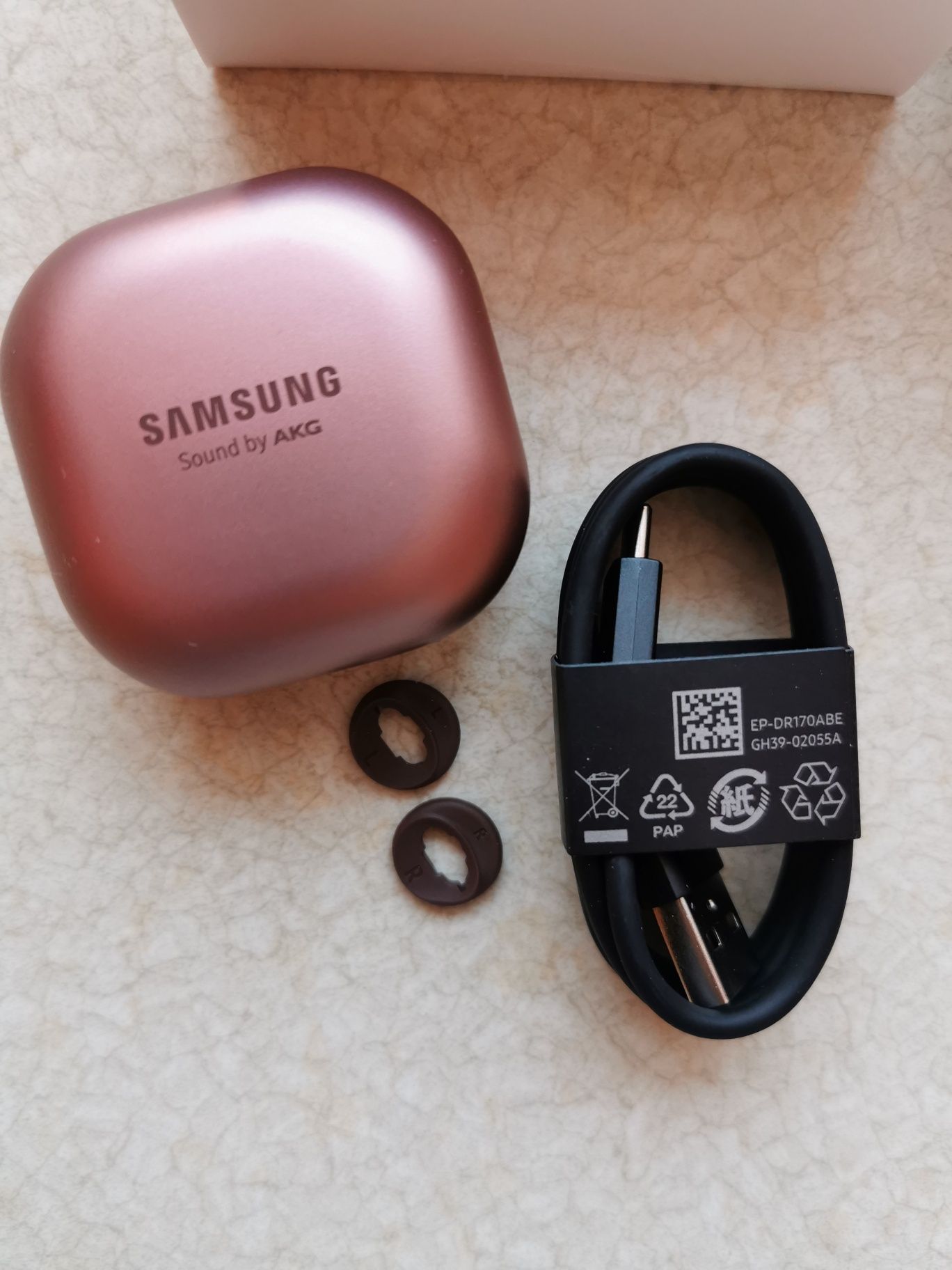 Samsung Galaxy buds live słuchawki dokanałowe brązowe miedziane