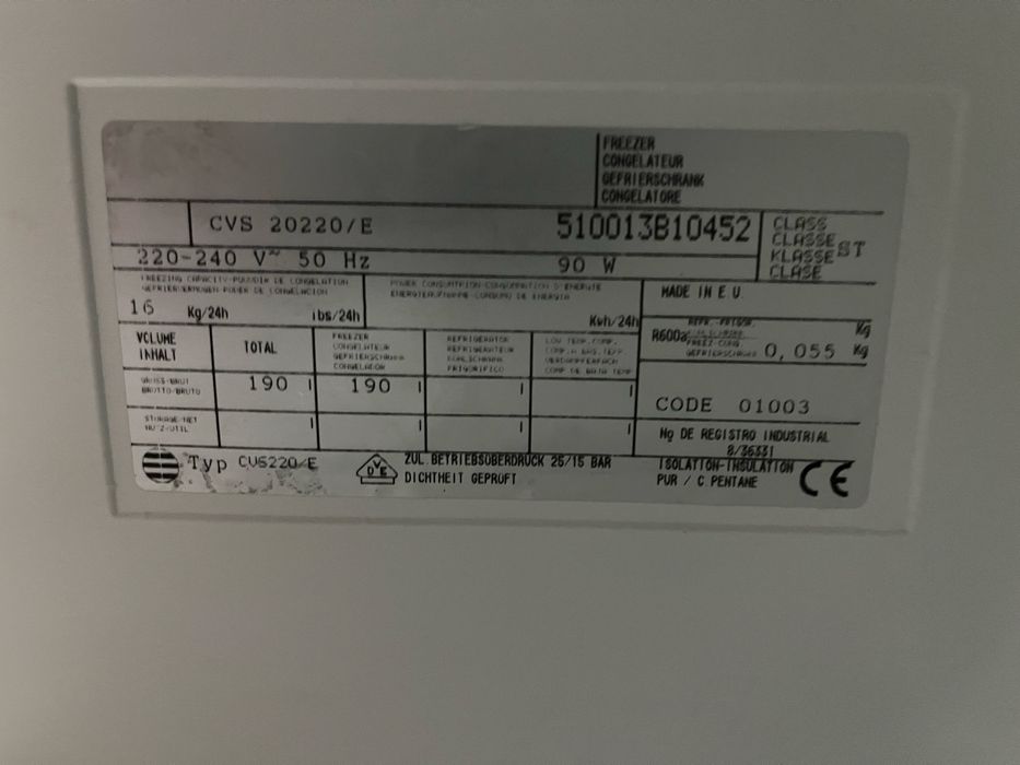 Zamrażarka Siltal 134cm A++ |12msc |Dobry stan |Dowóz