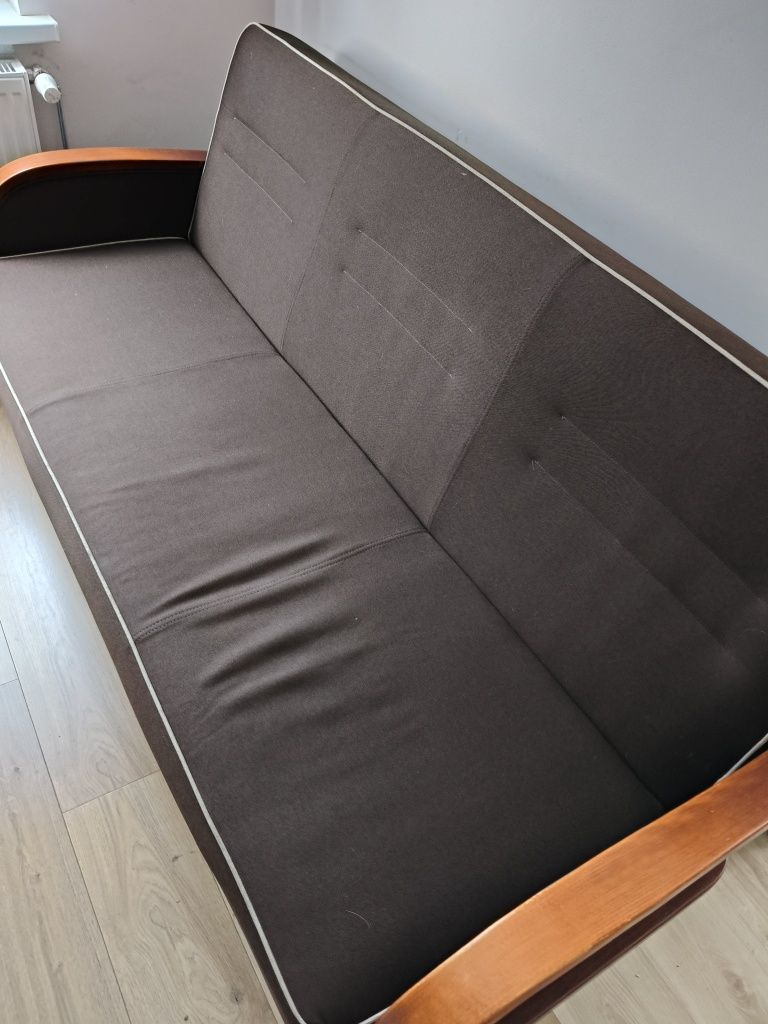 Kanapa sofa tapczan z pojemnikiem Brązowy