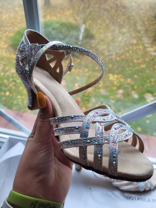 Buty ślubne, do tańca, sandałki na obcasie