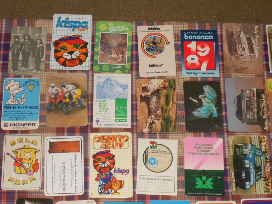 Colecção calendarios portugueses anos 80 - 78 diferentes