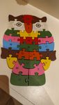 Puzzle drewniane Sowa