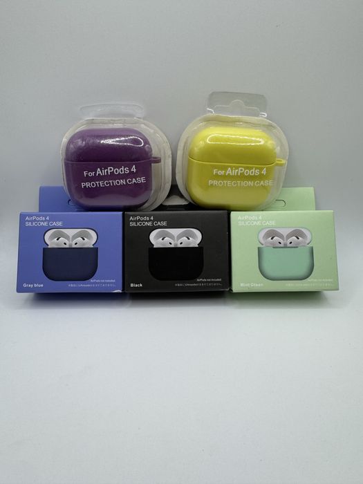 Силіконовий чохол для AirPods 4 (різні кольори)