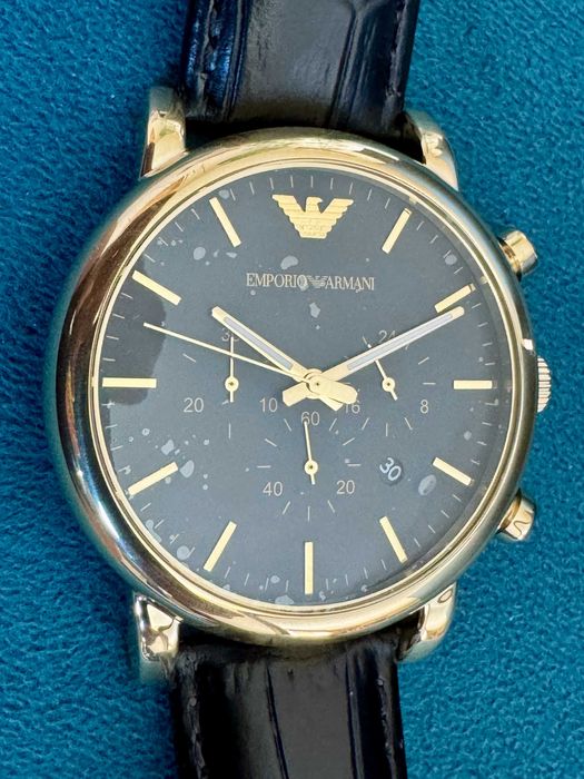 Zegarek męski Emporio Armani Luigi gold black AR1917 Nowy