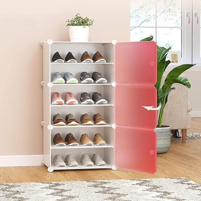 Szafa Szafka na Buty Obuwie Modułowa Szafa Regał Organizer 6 Półek