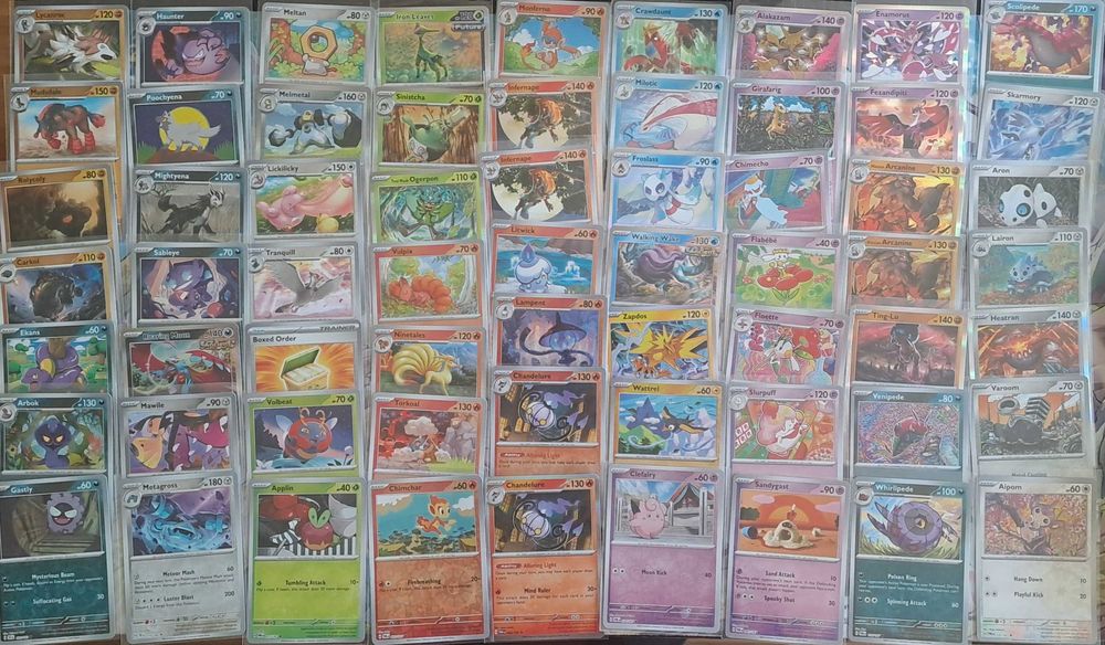 Karty Pokemon TCG. 422 karty reverse i holo. Bez powtórek