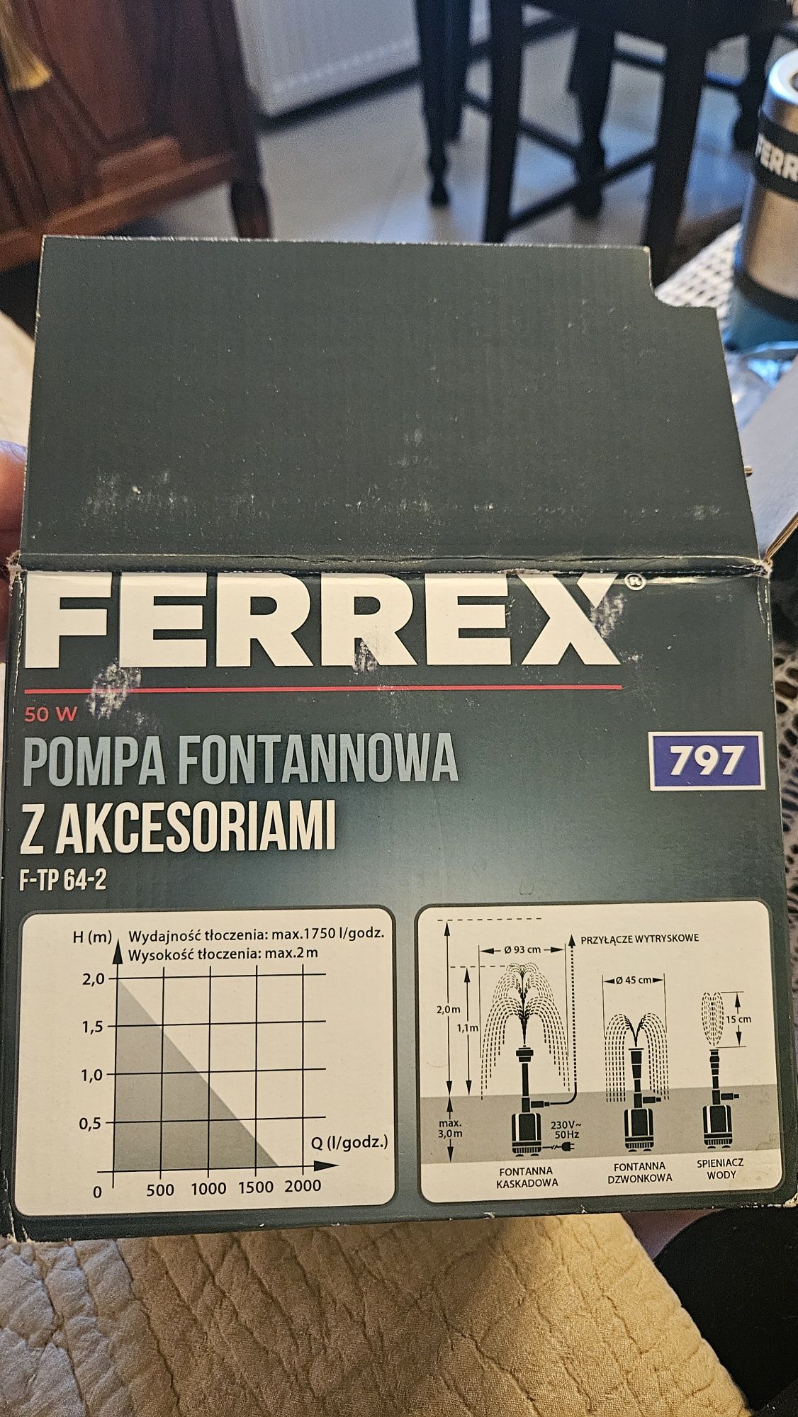 Pompa fontannowa zanurzeniowa
