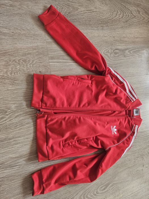 bluza dresowa adidas originals 134 czerwona
