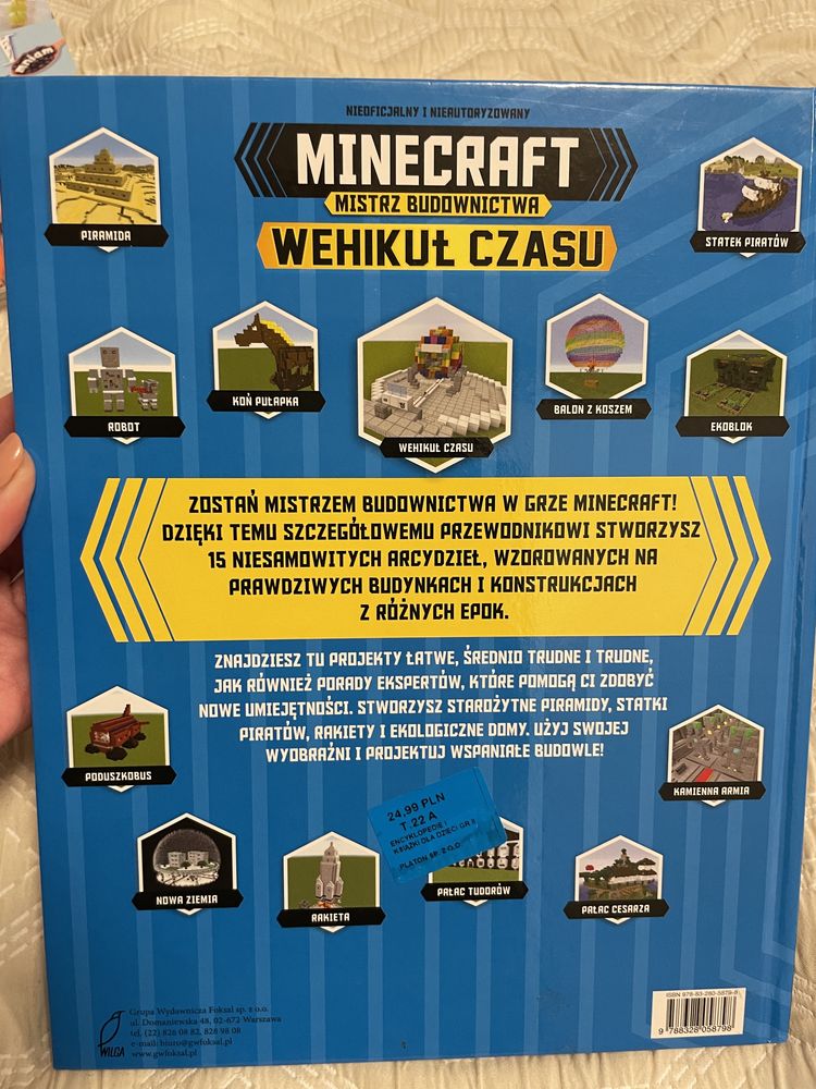 Książka „Minecraft, Mistrz Budownictwa, Wehikuł czasu”