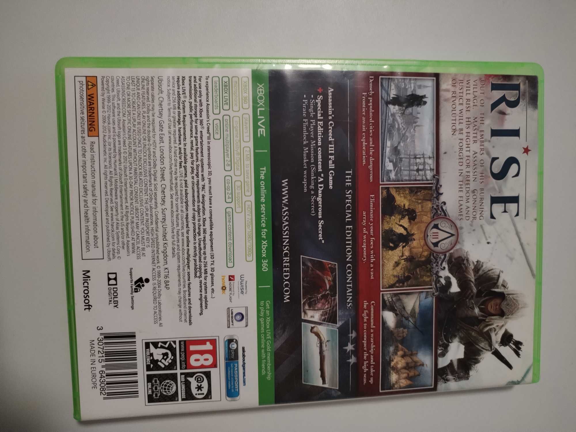 Assasin creed 3 Special Edition xbox 360