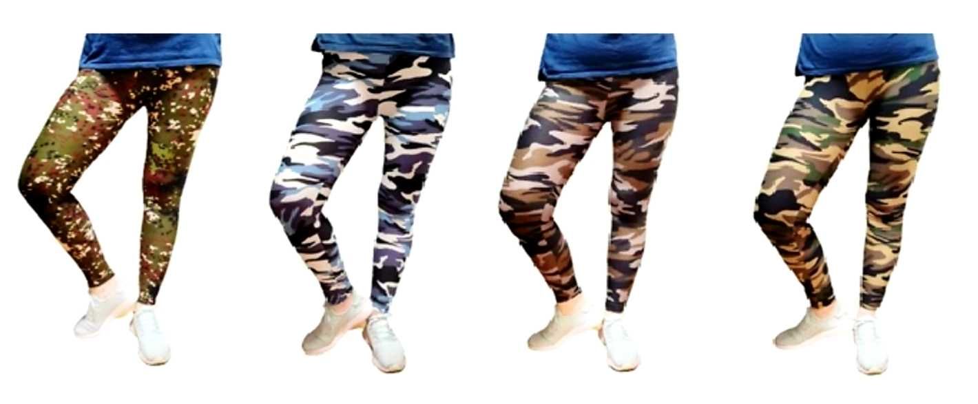 2X LEGINSY LEGGINSY damskie moro rozmiary XL/XXL lub 3XL/5XL