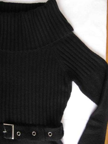 Nowy sweter swetr damski czarny