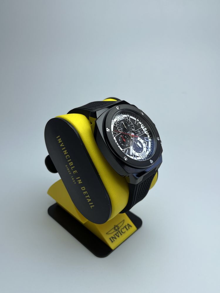 Invicta 48164, чоловічий спортивний годинник інвікта,інвікта хронограф