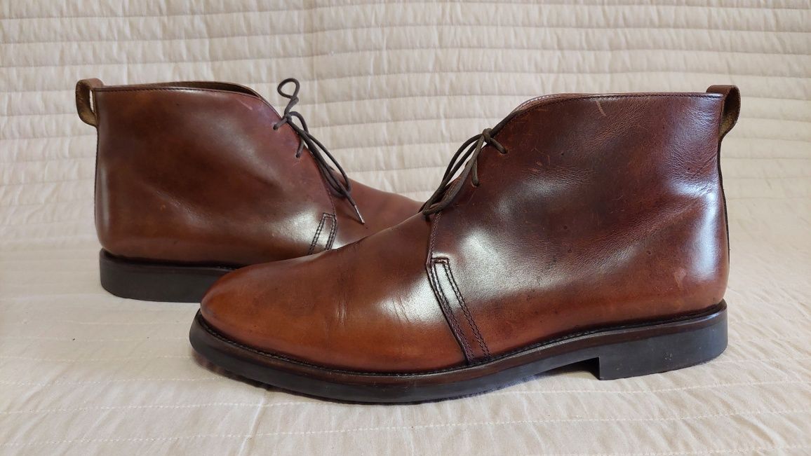 Кожанные ботинки Jones Bootmaker (туфли,обувь,кроссовки,одежда)