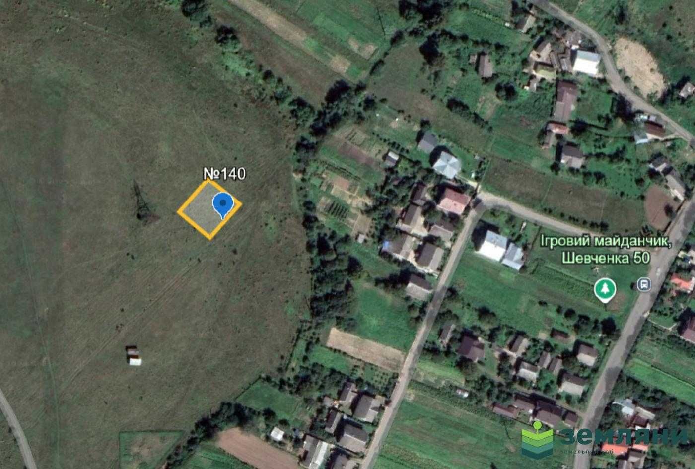 Продається ділянка 8 сот під будівництво в с. Підлужжя