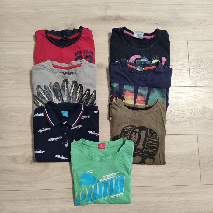 Koszulki rozm. 128 x 6szt. + gratis