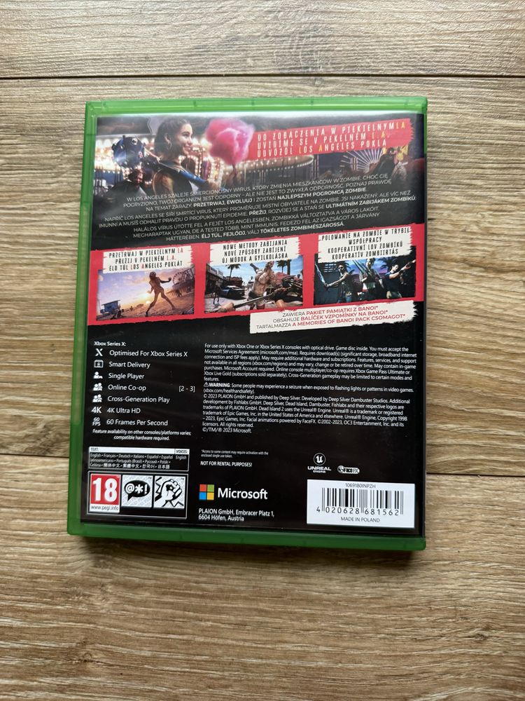 Gra Dead Island 2 PL Polska Wersja Xbox One S X Xbox Series X
