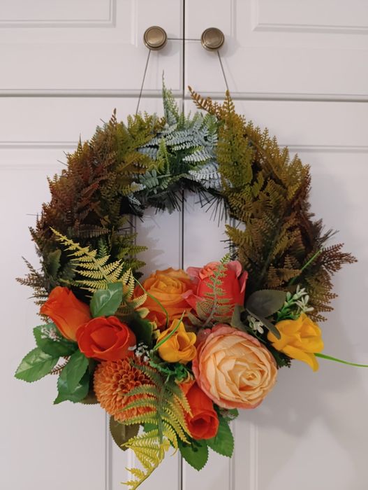 Wianek jesienny na drzwi duży