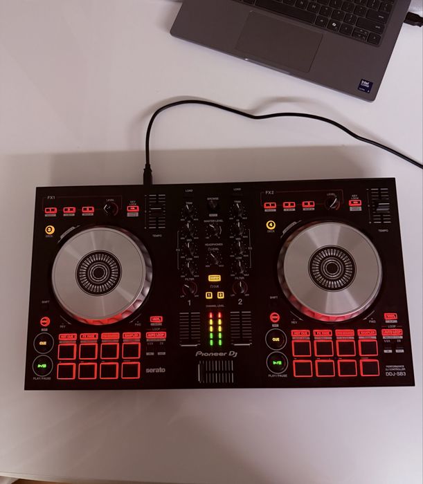 DJ Pionner DDJ-SB3 + sluchawki + Mikrofon