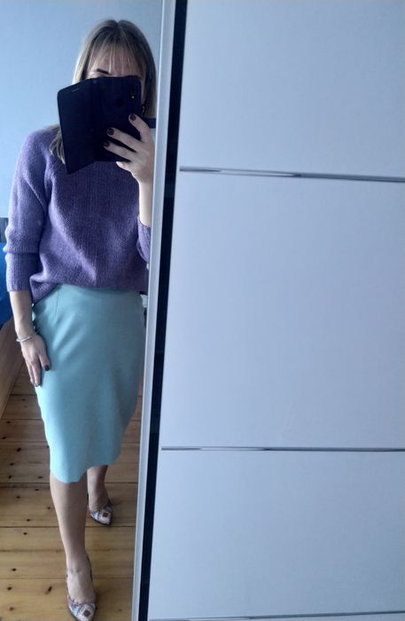 Spódnica ołówkowa zielona pistacja ECHO S