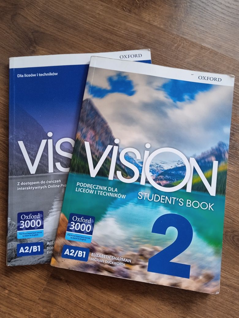 Vision 2 podręcznik+ ćwiczenia do j.angielskiego