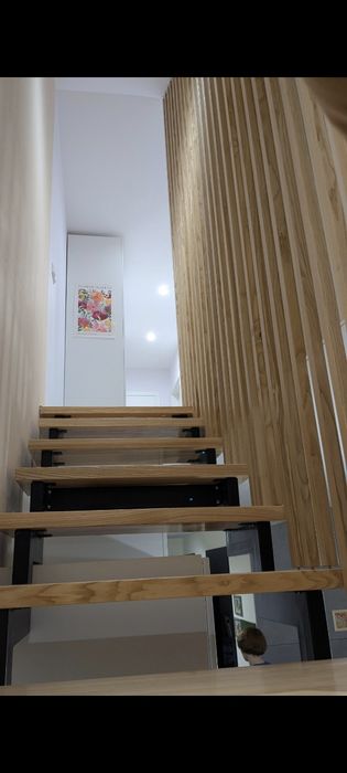 Lamele na ścianę, ścianka z lameli, ścianka drewniana ażurowa dębowa