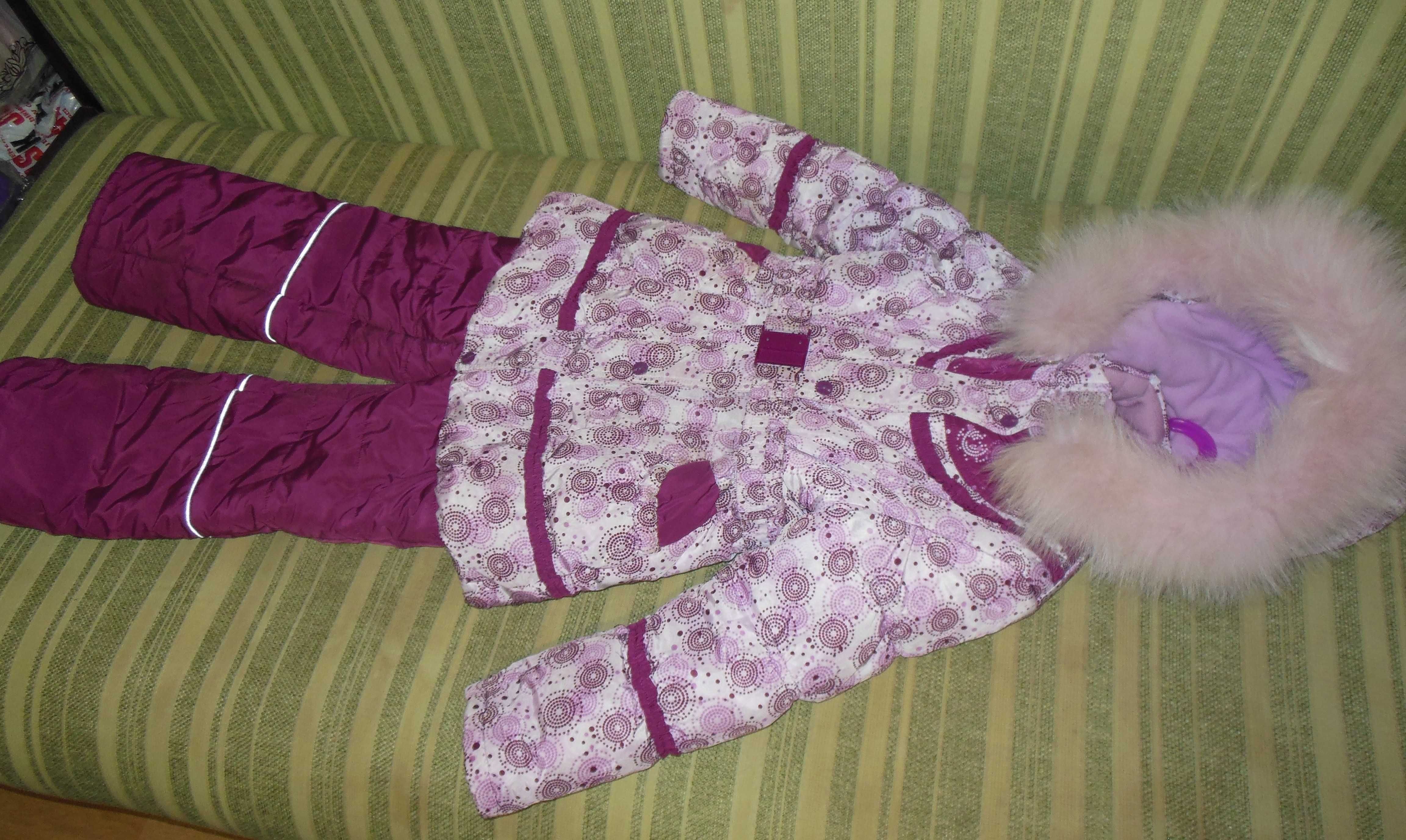 Зимовий теплий комбінезон  KIKO на дівчинку  7 років,122 см