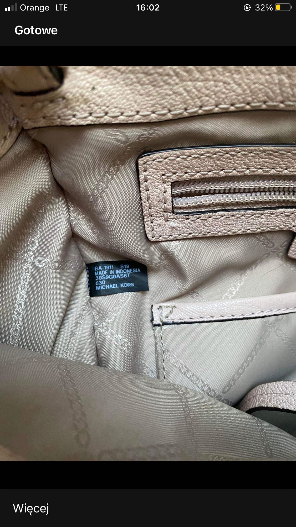 Michael Kors torebka oryginalna skórzana