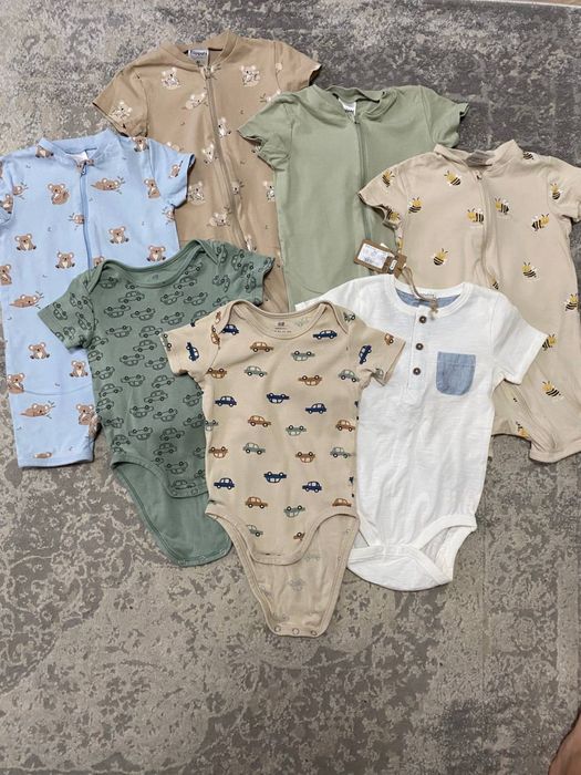 H&M, Kappal, Newbie Комплект бавовняного одягу 80-го розміру,