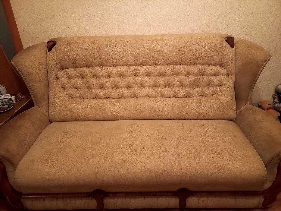 Продається комплект диван та крісло! Стан б/у !