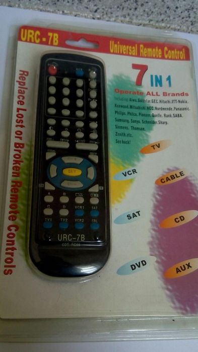 Comando universal TV antiga URC-7B